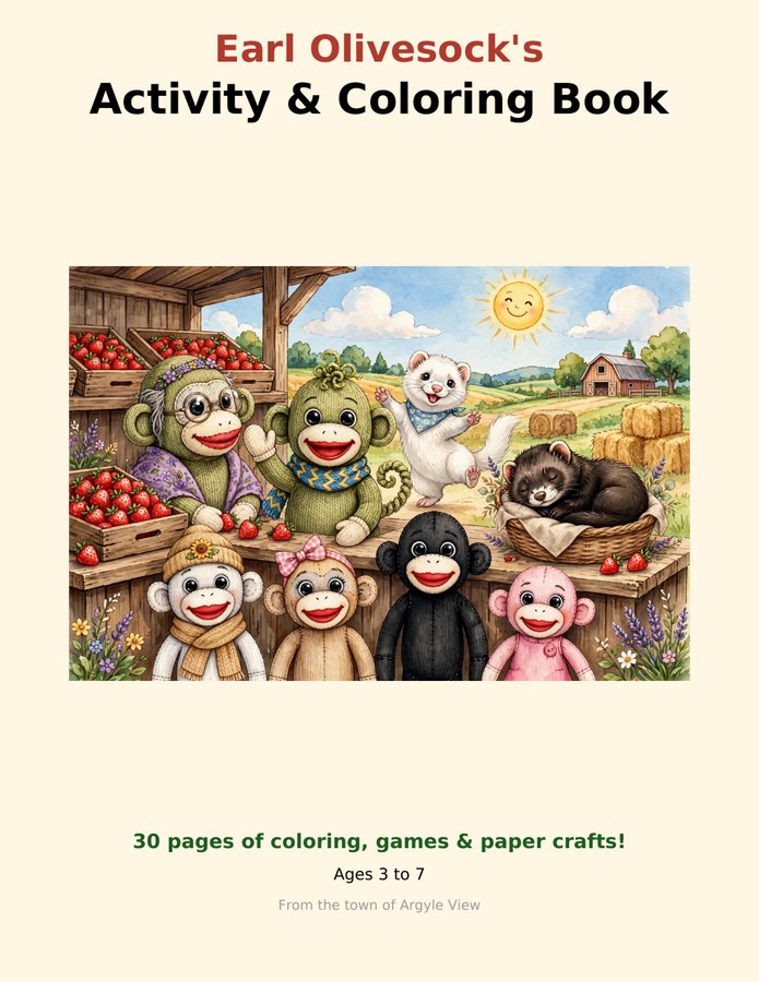Cover of the Argyle View activity and coloring book